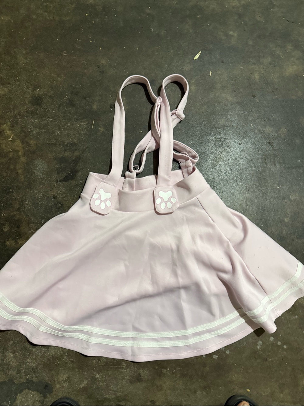 Light Pink Pinafore Skirt with Adjustable Straps